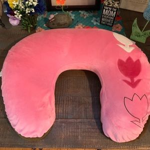 💜 👶Adorable Baby Girls Pink Boppy Pillow 👶❤️